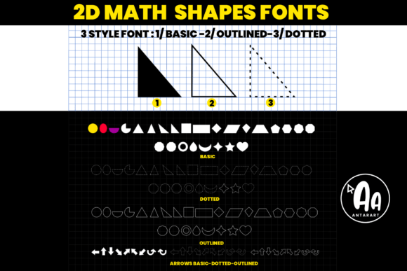 Abcd Ref 2d Shapes Outlined: A Playful Display Font for Editorial Design