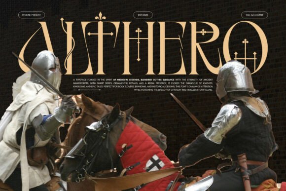 Althero Regular: A Regal Serif for Campaign Visuals