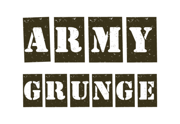 Army Grunge: The Creative Font for Bold Brand Identity