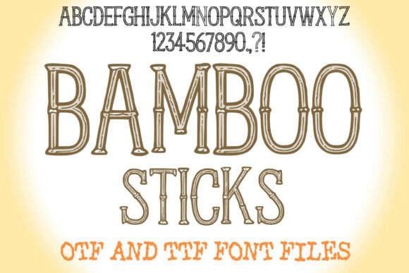 Bamboo Sticks: The Quirky Display Typeface for Standout Campaigns
