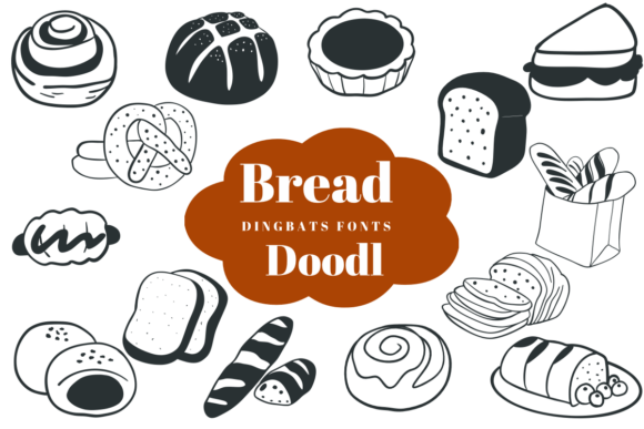 Bread Doodle: A Fun Dingbats Font for Playful Brand Identity