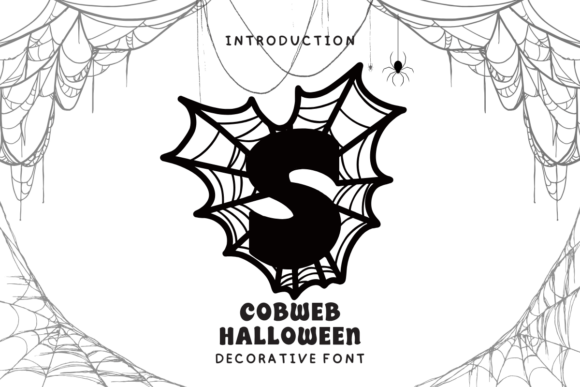 Cobweb Halloween: A Decorative Typeface for Editorial Design