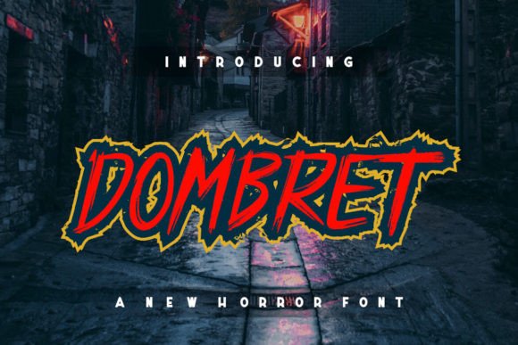 Dombret: A Premium Horror Typeface for High-Impact Campaigns