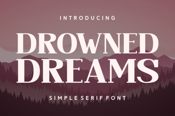 Drowned Dreams: A Refined Serif for Elegant Product Design