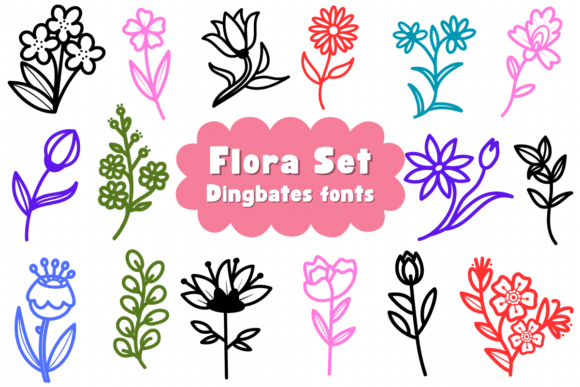 Flora Set Review: A Delightful Dingbats Font for Botanical Branding