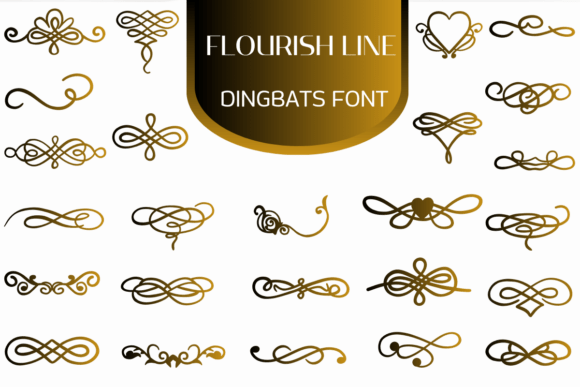 Flourish Line: A Creative Dingbats Typeface for Modern Campaigns