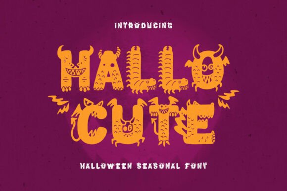 Hallocute: A Spooky Yet Functional Decorative Typeface for Web Design