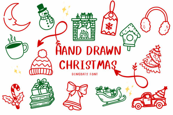 Hand Drawn Christmas: The Creative Font for Festive Branding