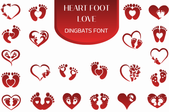Heart Foot Love: A Dingbats Font for Polished Digital Layouts