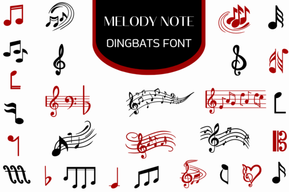 Melody Notes: A Cool Dingbats Font for Playful Brand Identity