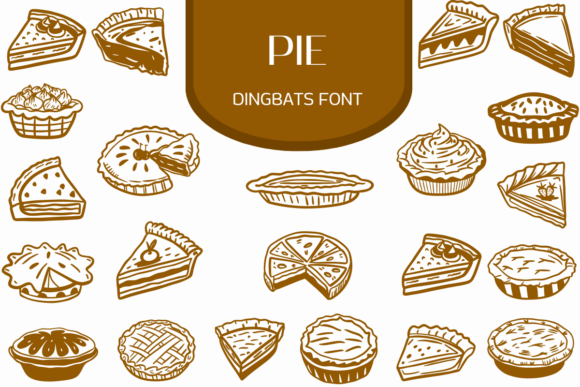 Pie: A Charming Dingbat Font for Whimsical Brand Identity Projects