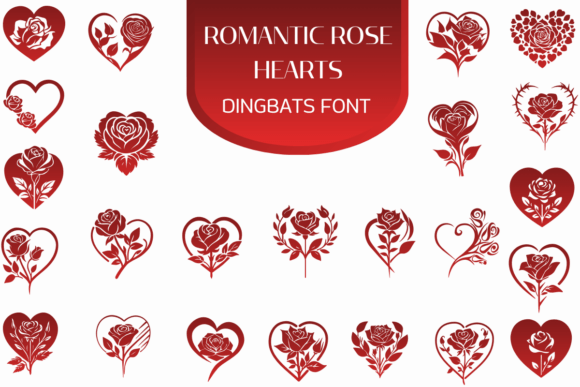 Romantic Rose Hearts: The Dingbats Font for Heartfelt Campaign Design