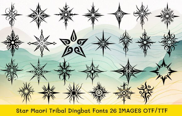 Star Maori Tribal: A Bold Display Typeface for High-Impact Visual Campaigns