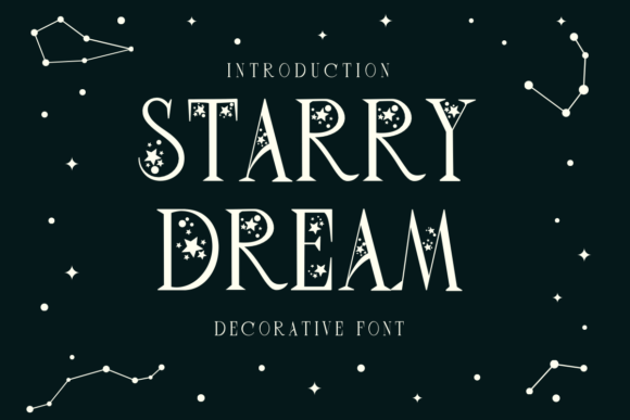 Starry Dream Typeface: Elevate Your Handmade Brand with Celestial Typography