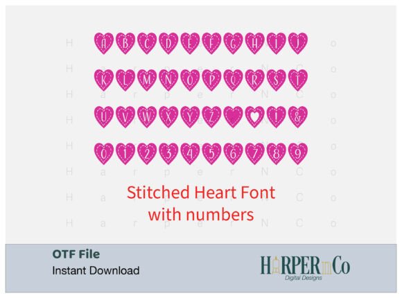 Stitched Heart Typeface Review: A Whimsical Display Font for Editorial Design
