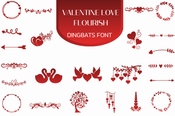 Valentine Love Flourish: A Dingbats Font Review for Campaign Design