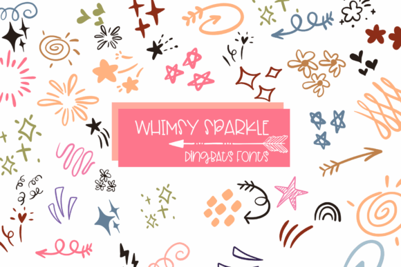 Whimsy Sparkle: The Creative Dingbat Font for Campaign Visuals