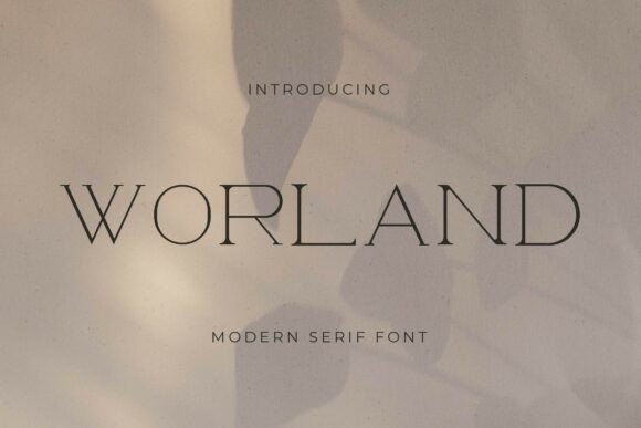 Worland: A Refined Minimalist Serif for Modern Branding